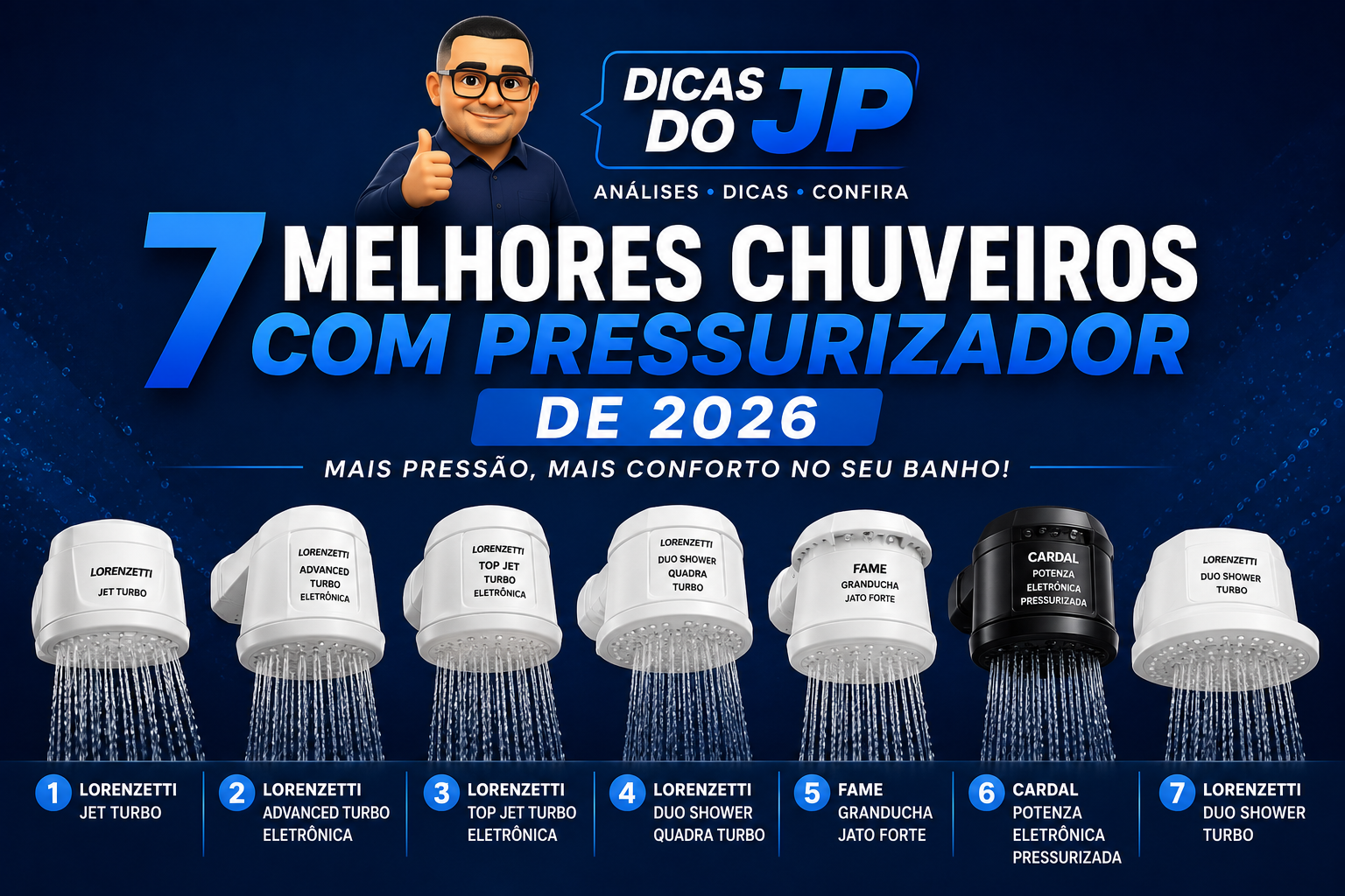 7 Melhores Chuveiros com Pressurizador de 2026: Qual Comprar?