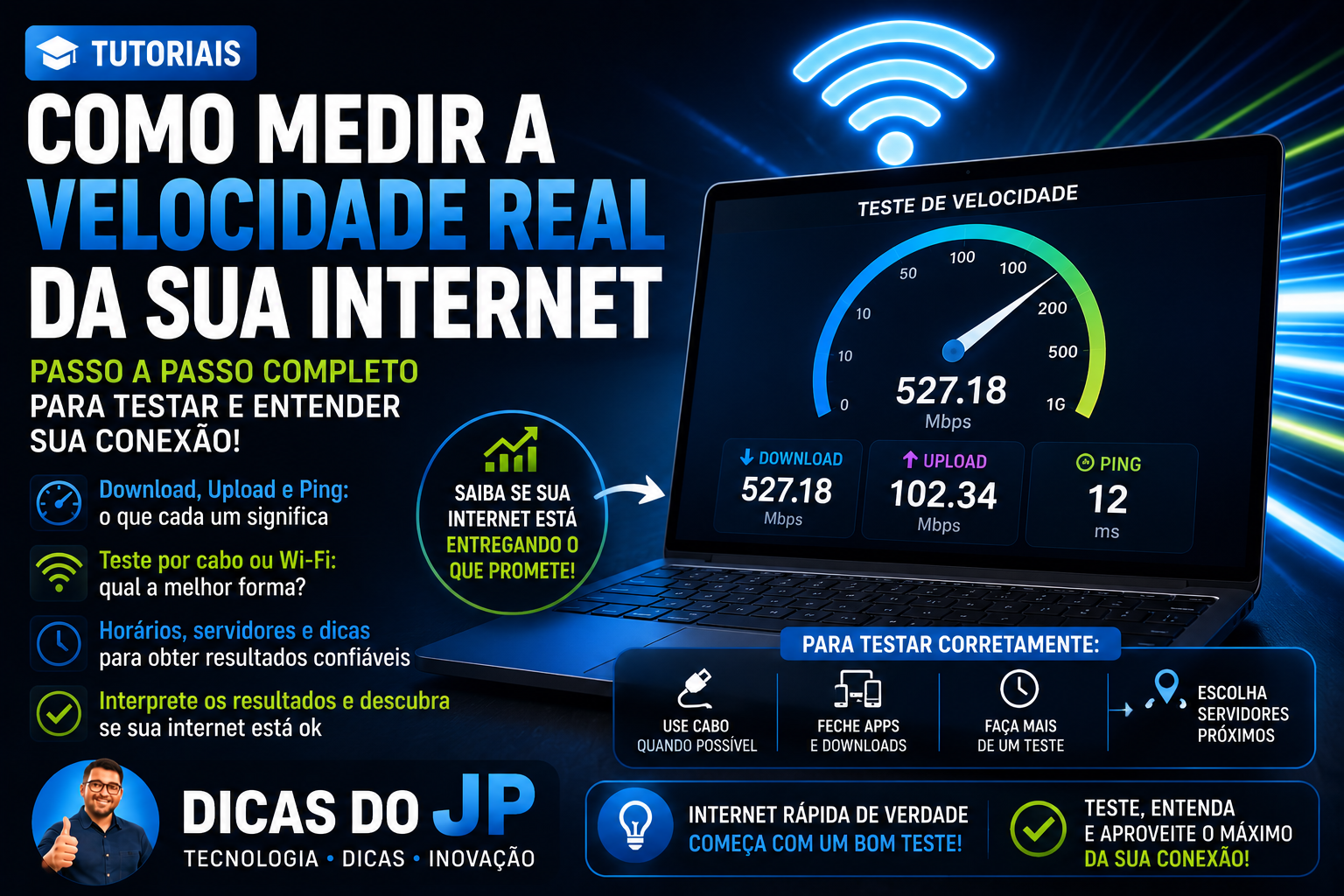 Como Medir a Velocidade Real da Sua Internet