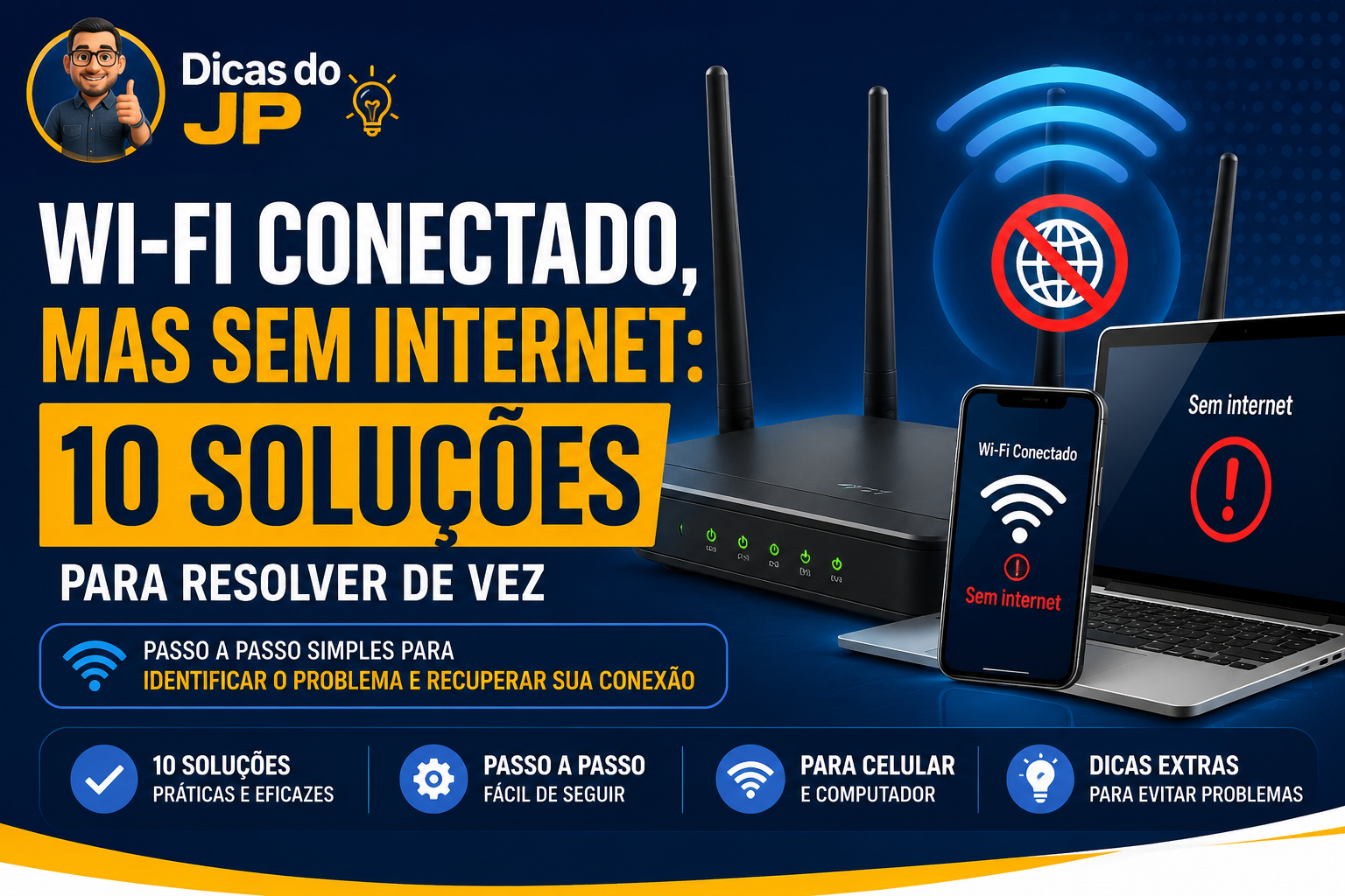 Wi-Fi conectado, mas sem internet: 10 soluções para resolver