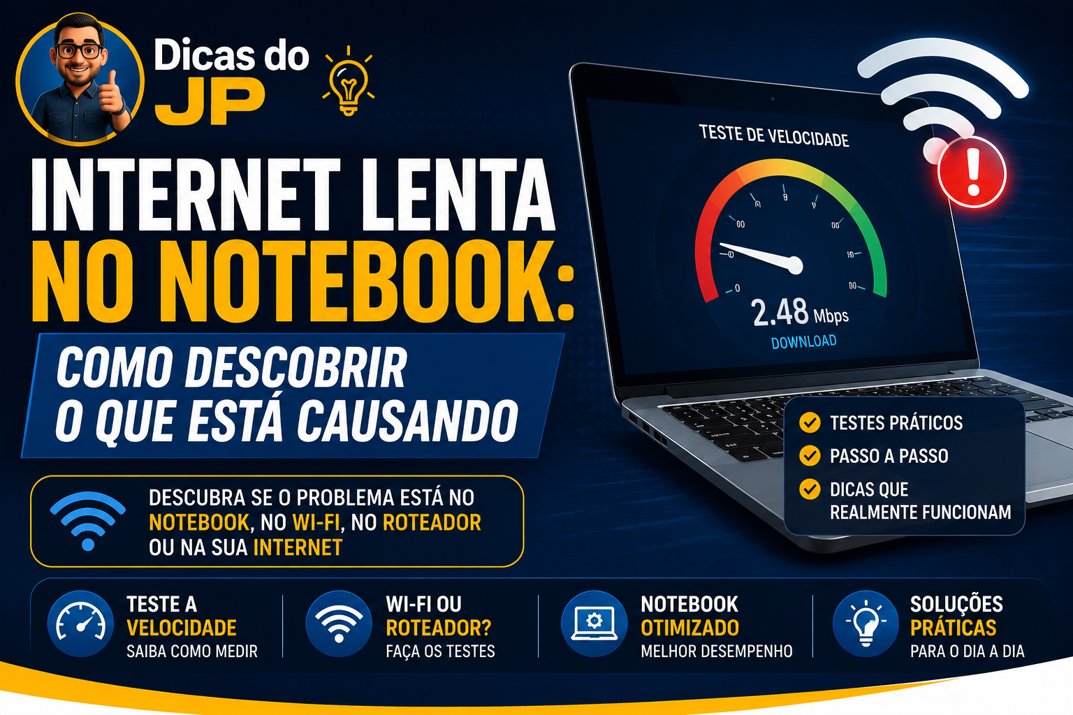 Internet lenta no notebook: como descobrir o que está causando
