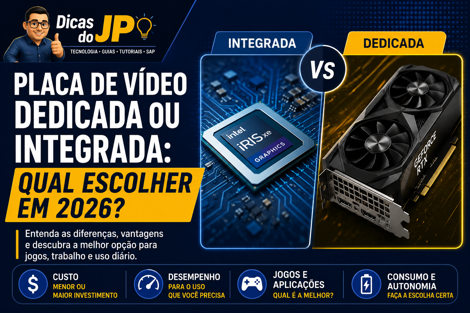 Placa de Vídeo Dedicada ou Integrada: Qual Escolher em 2026?