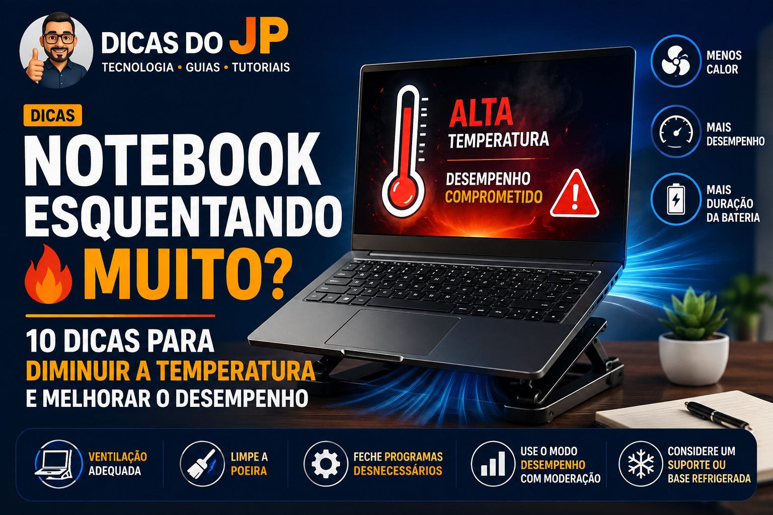Notebook Esquentando Muito? 10 Dicas para Diminuir a Temperatura