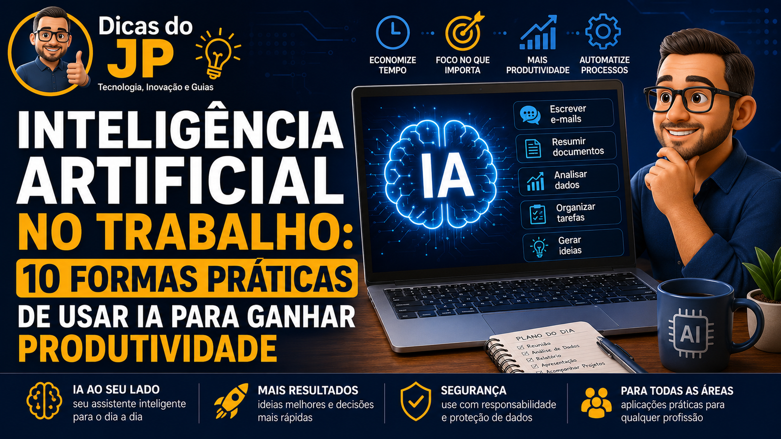 Inteligência Artificial no trabalho: 10 formas práticas de usar IA para ganhar produtividade