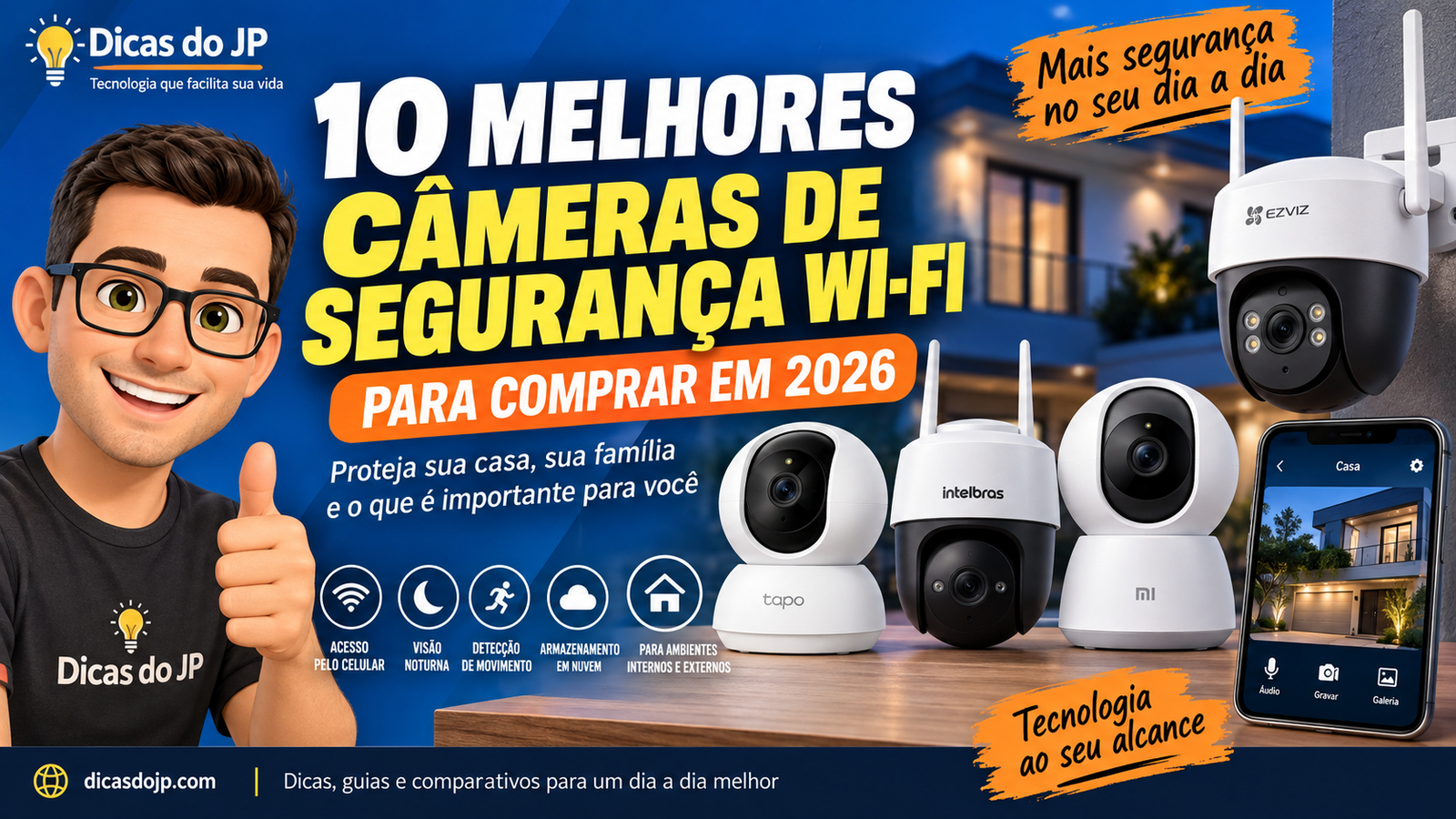 10 Melhores Câmeras de Segurança Wi-Fi para Comprar em 2026