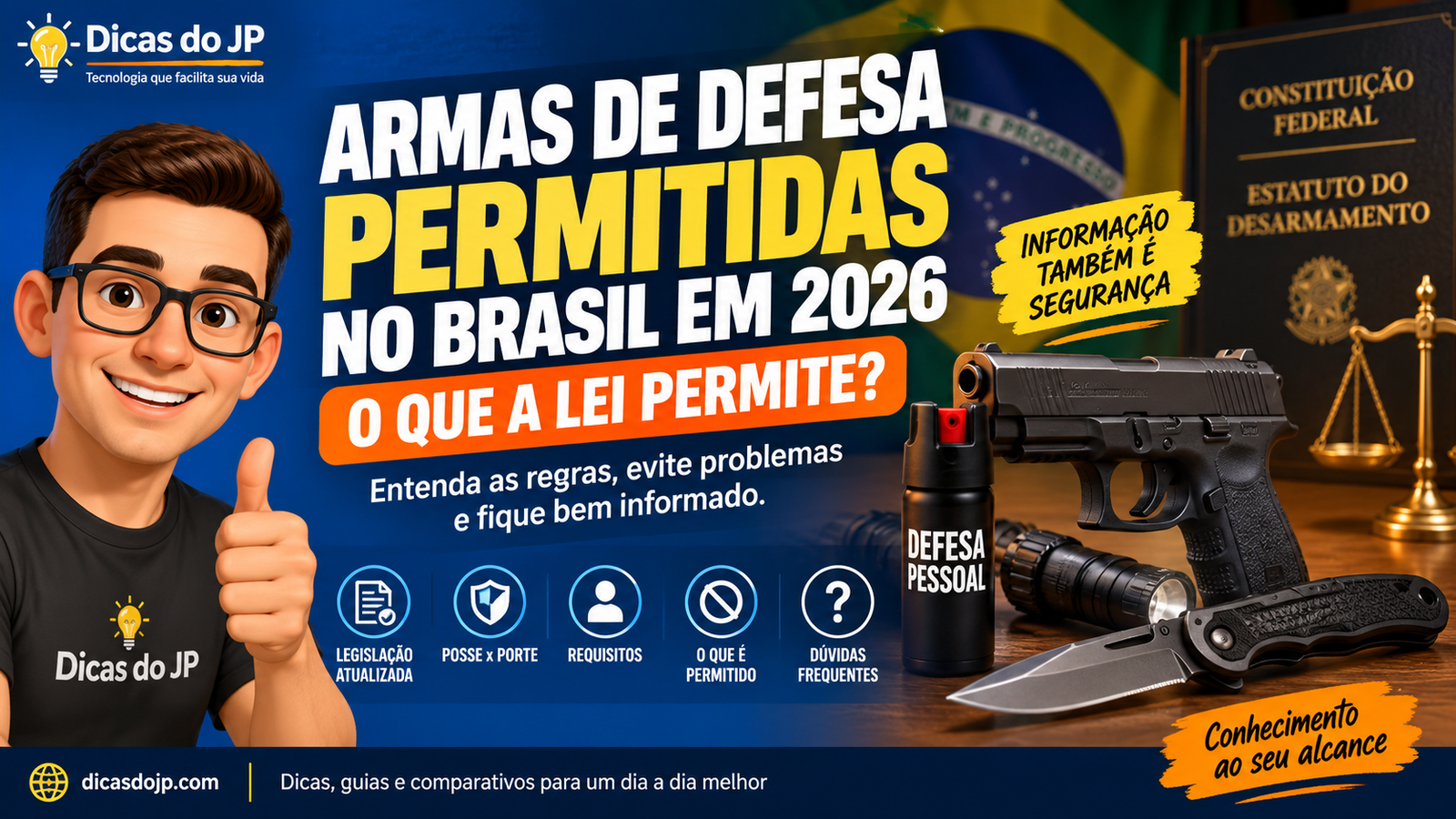 Armas de Defesa Permitidas no Brasil em 2026: O Que a Lei Permite?