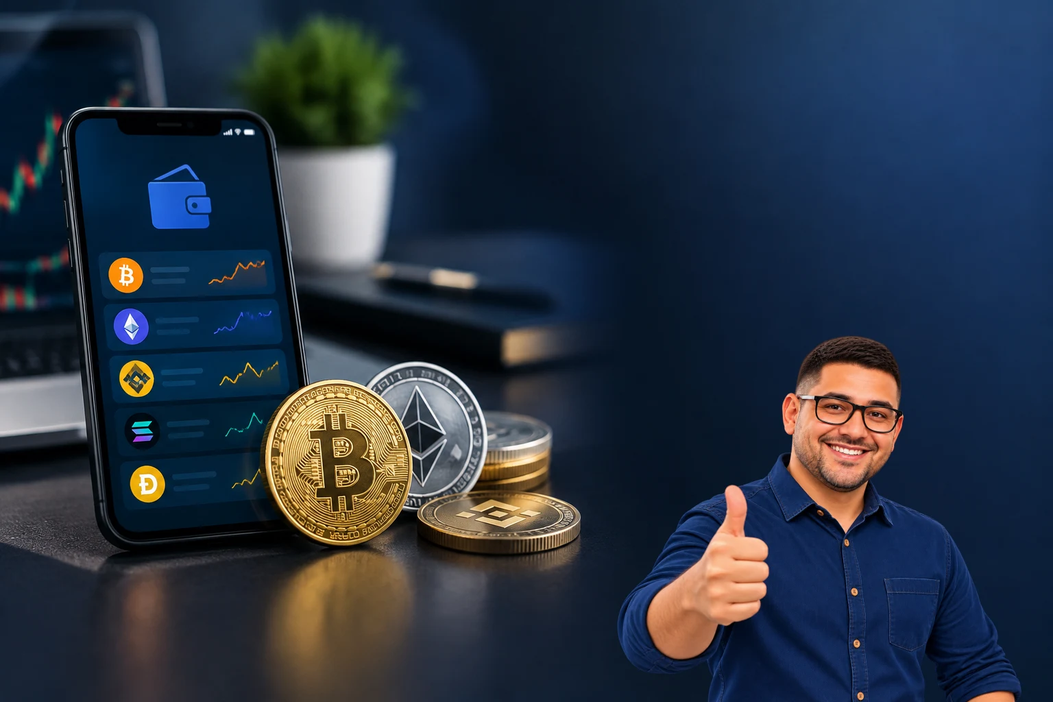 Como funciona uma carteira de criptomoedas na prática
