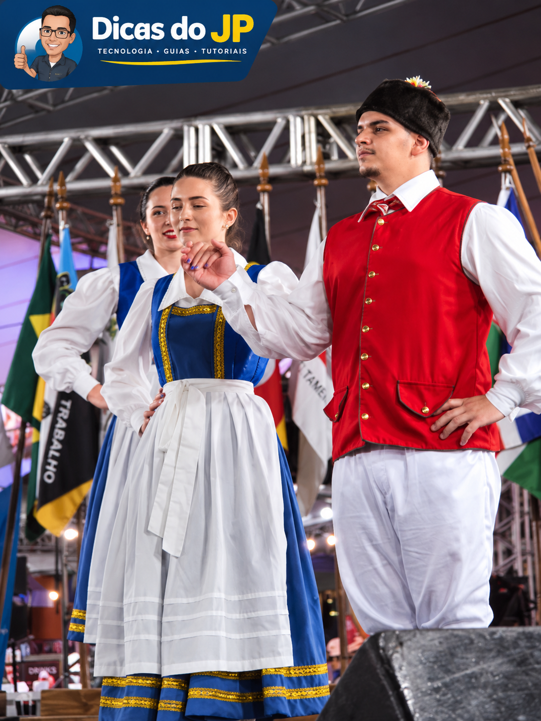 Trajes típicos durante a Festa Alemã de Juiz de Fora 2026