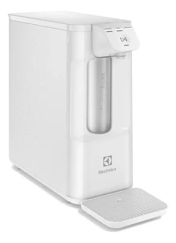 Purificador de Água Gelada Fria e Natural Eletronico Placa Compacto Electrolux PE12B com Filtro Carvão 6 meses ou 3000L Painel Touch Branco