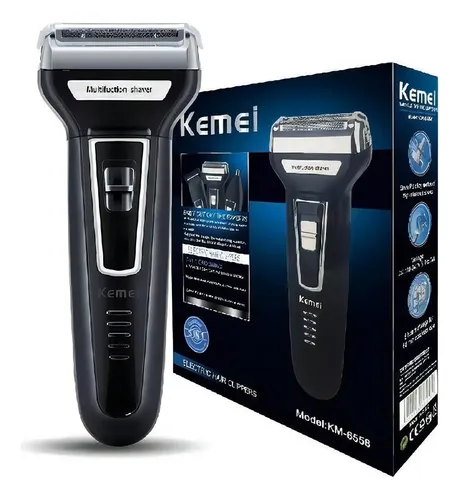 Máquina Elétrica Profissional 3 Em 1 Kemei: Cortador - R$ 53,46