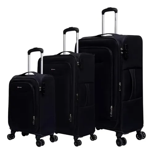 Kit de malas de viagem P/M/G Boston Swiss Move