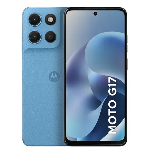Smartphone Motorola Moto G17 4g - 256gb 12gb (4gb Ram + 8gb Ram Boost), Camera 50mp Sony Lytia 600, Tela Fhd+ 60hz, Bateria 5200 Mah - Azul