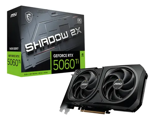 Placa De Video Rtx5060ti 16gb Shadow 2x Oc Plus Msi